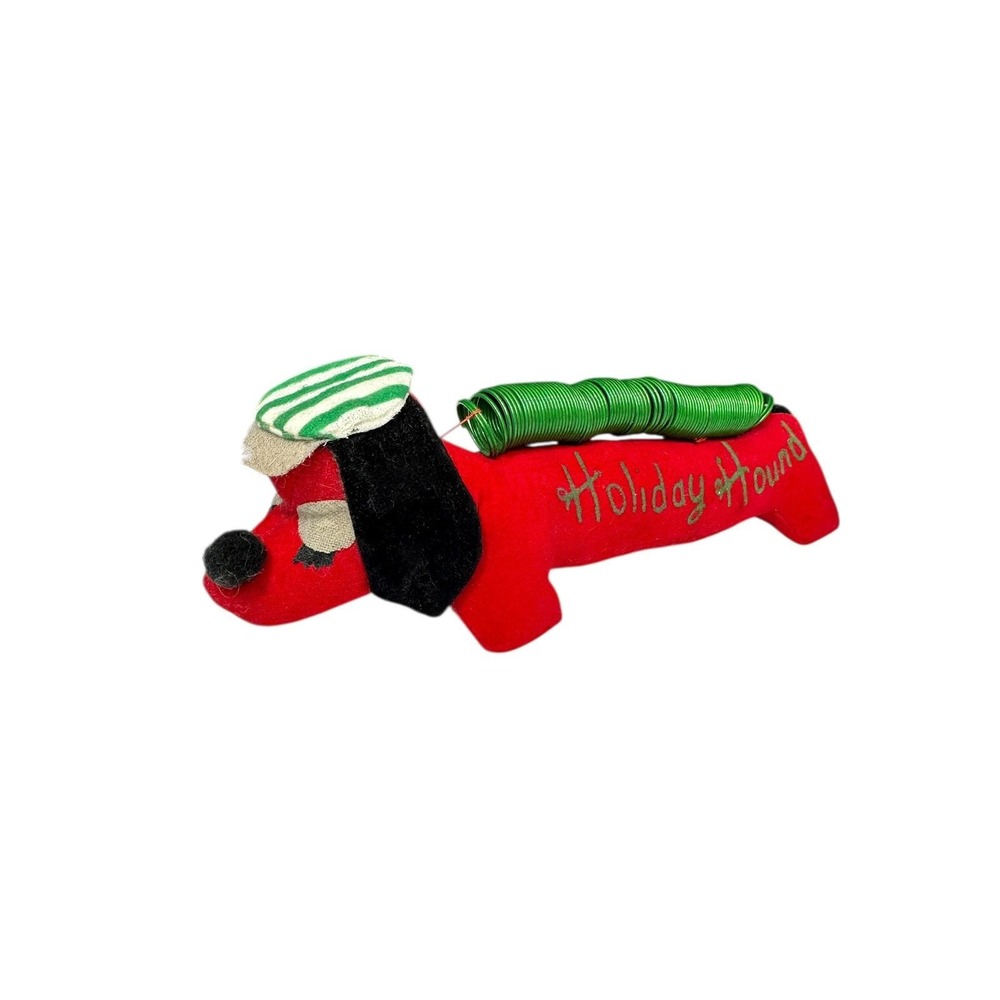 Vintage Holiday Hound Dachshund Dog Christmas‎ Decor Made in Japan